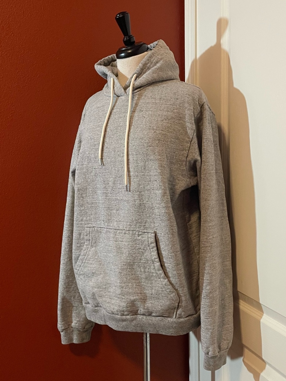 John Elliot Men’s Beach Melange Heather Gray Cashmere Blend Hoodie Sweatshirt